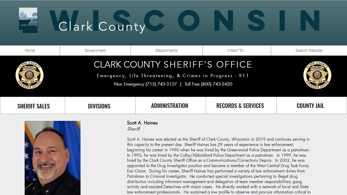 SHO: Admin | Clark County WI